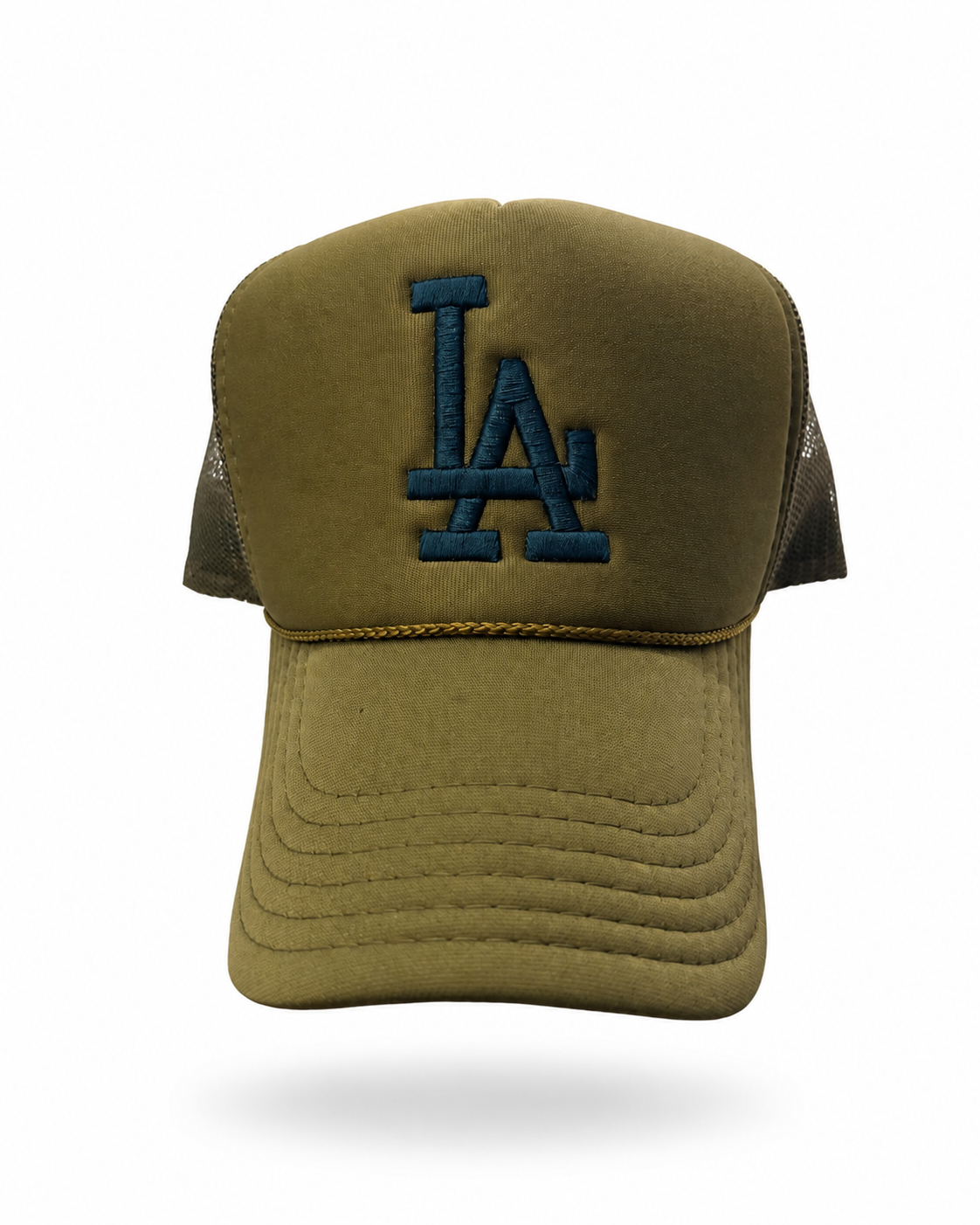 Trukas LA Trucker Hat — Olive / Teal