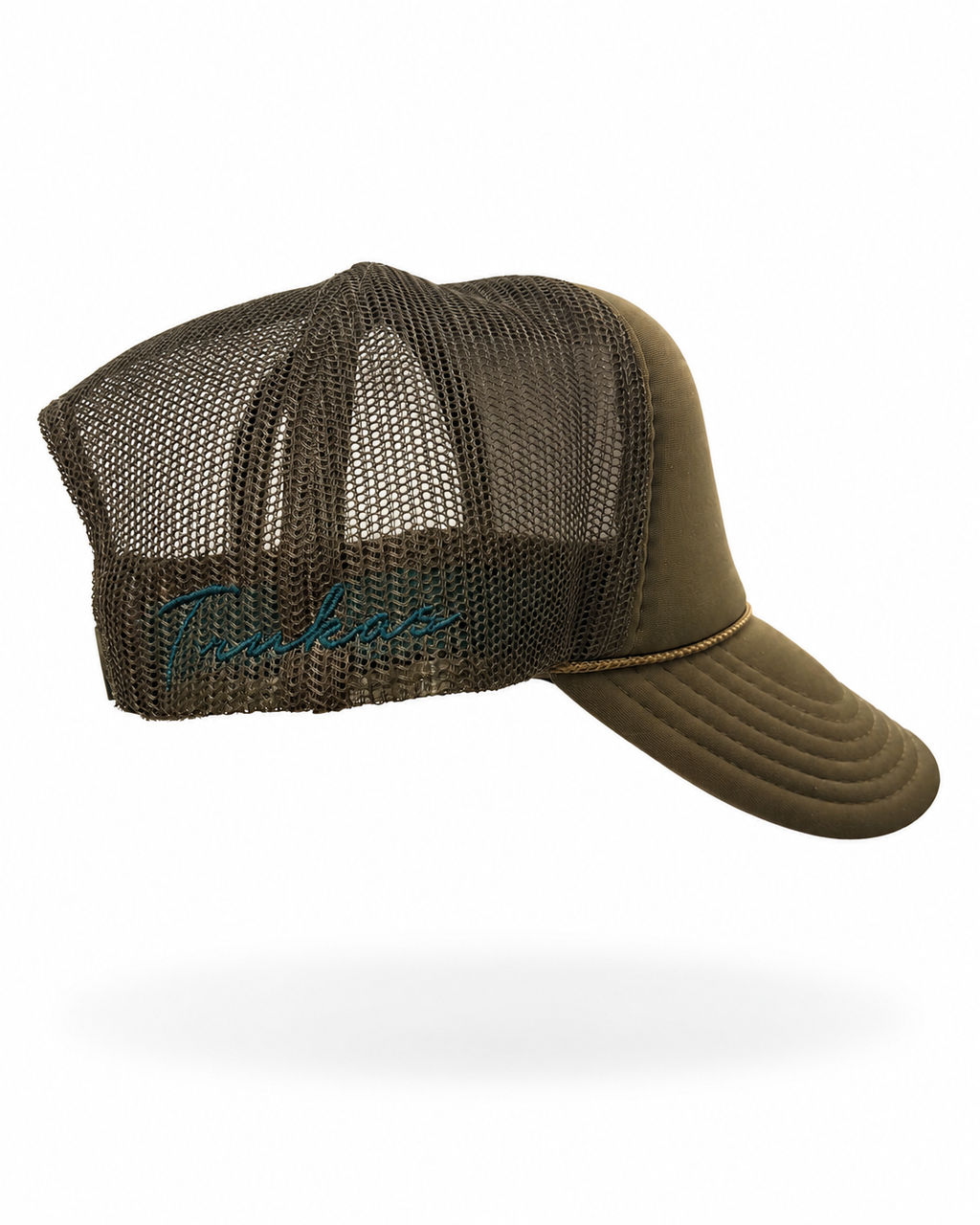 Trukas LA Trucker Hat — Olive / Teal