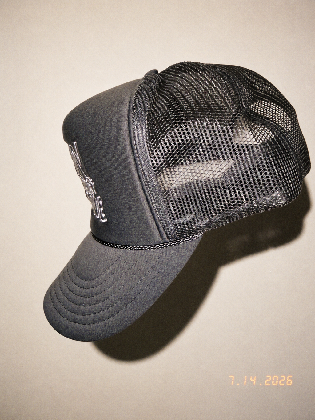 "Oh Man Just Do What You Love" Trucker Hat — Charcoal