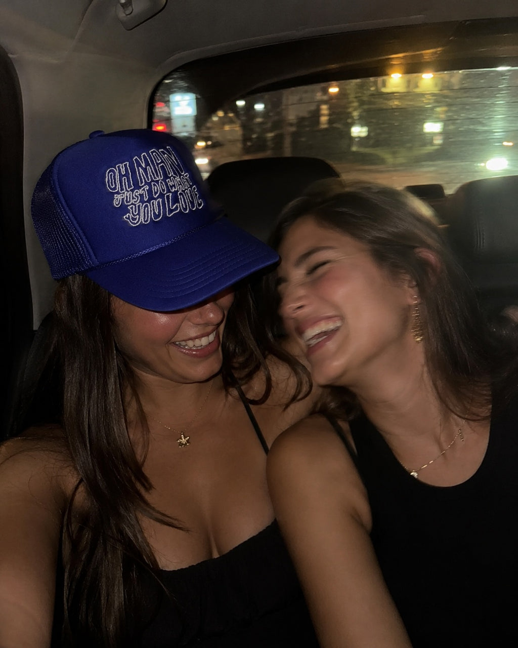 Oh Man Just Do What You Love Trucker Hat — Royal Blue