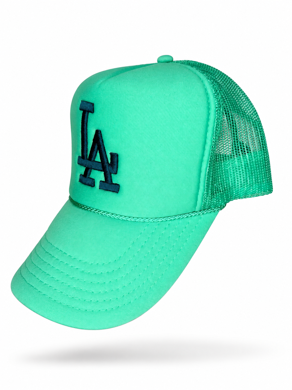 Trukas LA Trucker Hat — Mint / Navy