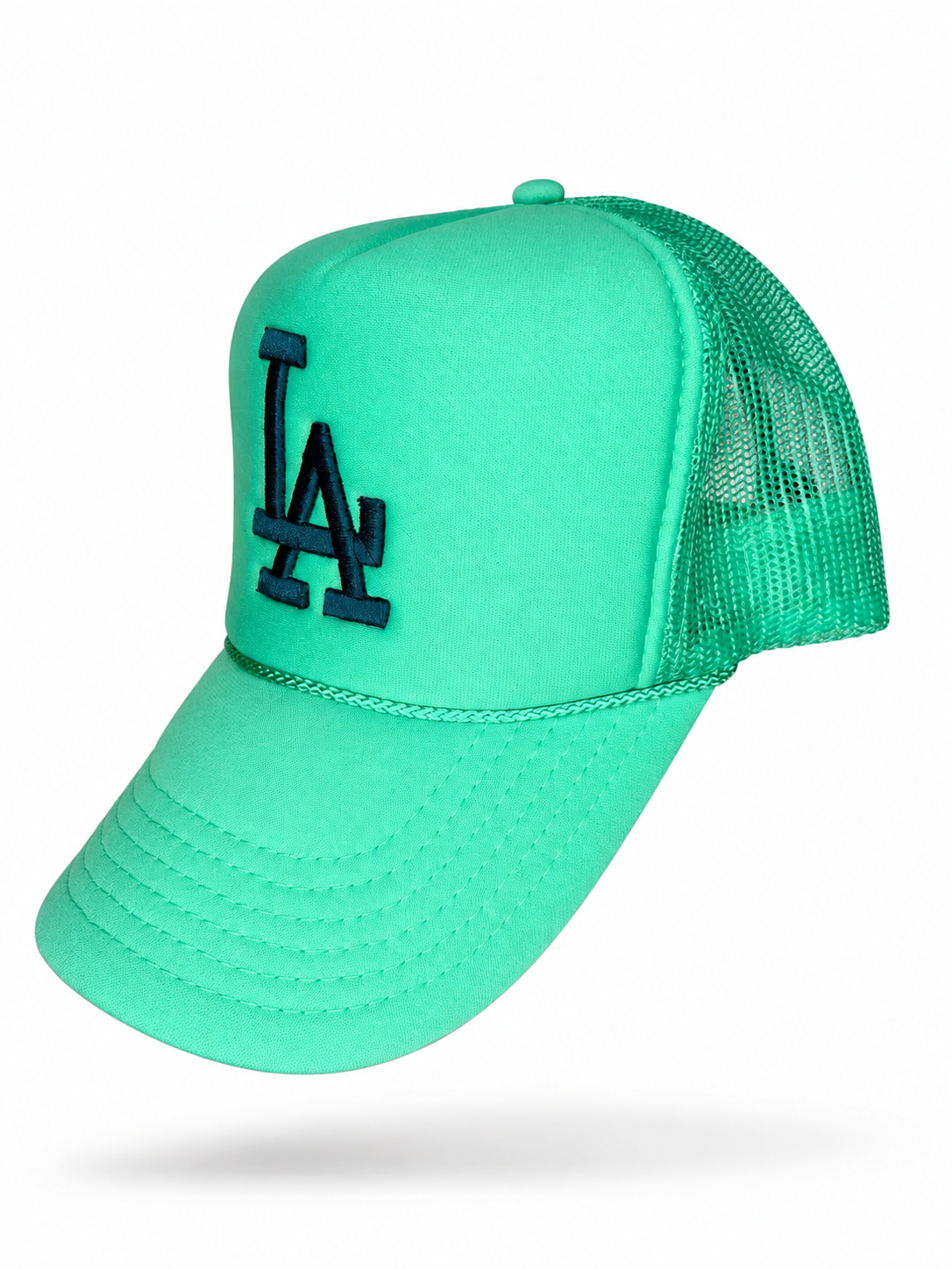 Trukas LA Trucker Hat — Mint / Navy