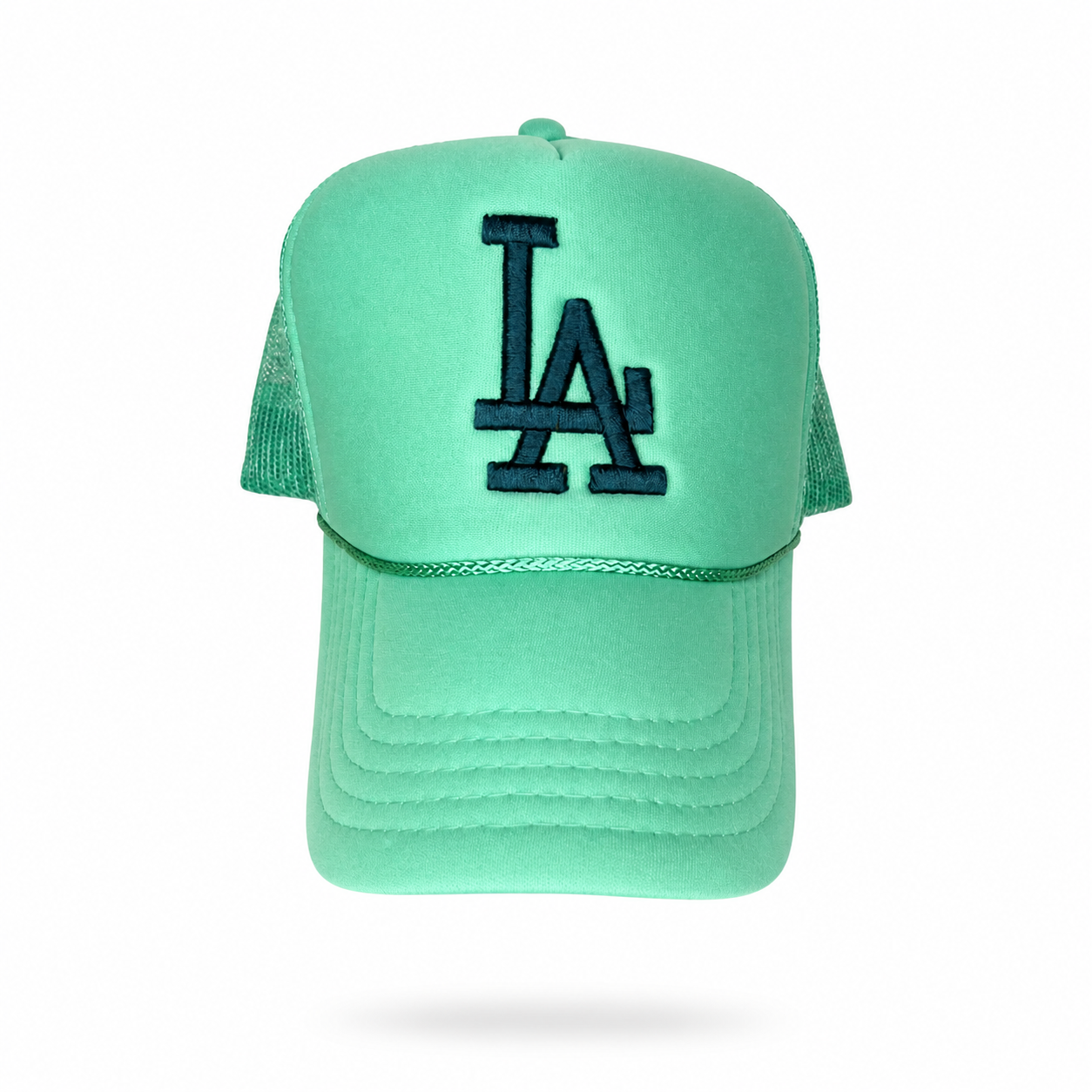 Trukas LA Trucker Hat — Mint / Navy